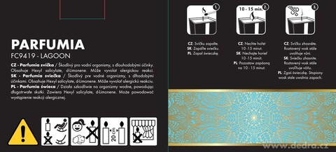 Etiketa k výrobku FC9419B Etiketa k výrobku FC9419B