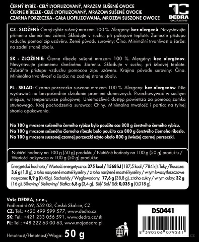 Etykieta produktu DS0441