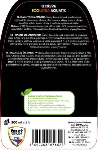 Etiketa k výrobku GC0596