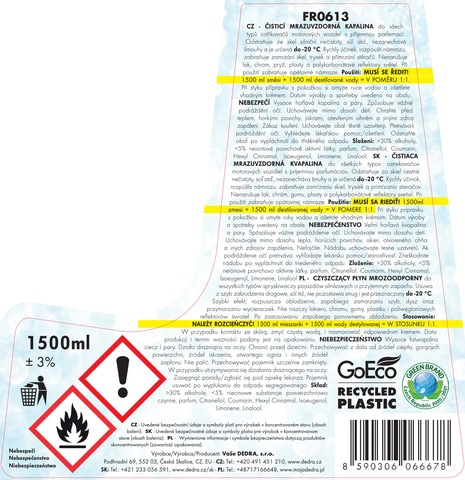 Etiketa k výrobku FR0613 Etiketa k výrobku FR0613