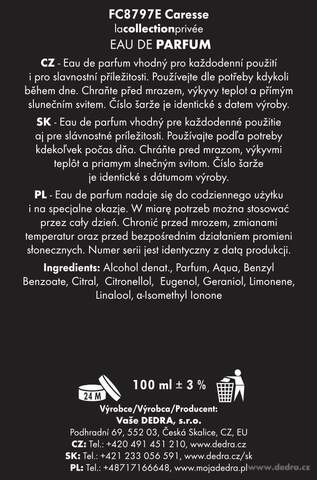 Etiketa k výrobku FC8797E Etiketa k výrobku FC8797E