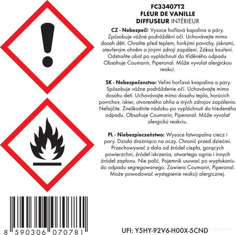 Etiketa k výrobku FC33407T2