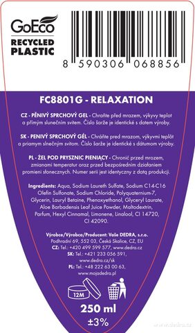 Etiketa k výrobku FC0750