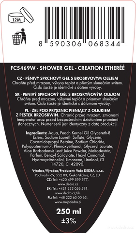 Etiketa k výrobku FC5469W