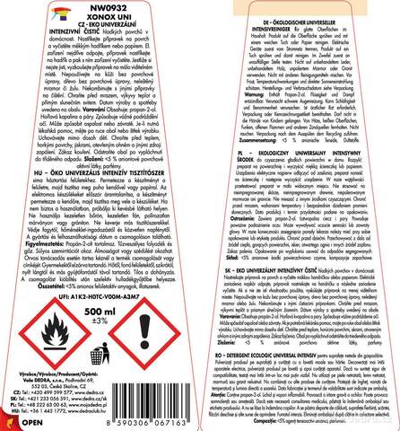Etiketa k výrobku CP61381