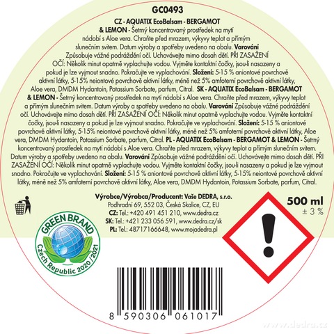 Etiketa k výrobku GC04931