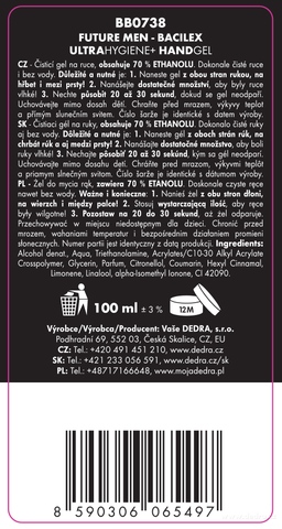 Etiketa k výrobku BB0738