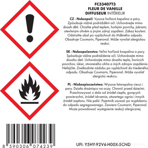 Etiketa k výrobku FC33407T3