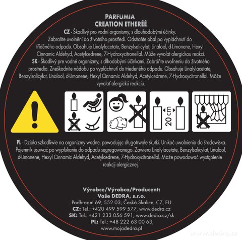 Etiketa k výrobku CP0564