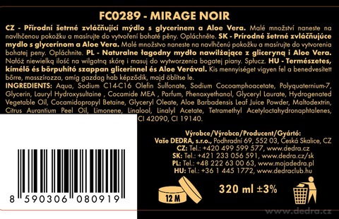 Etiketa k výrobku FC0289