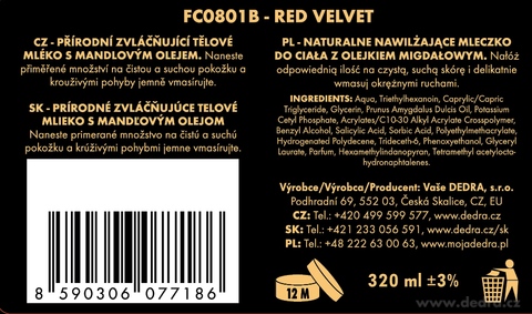 Etiketa k výrobku FC0801B