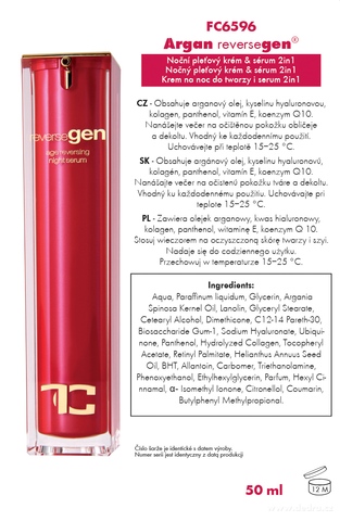 Etiketa k výrobku FC6595S